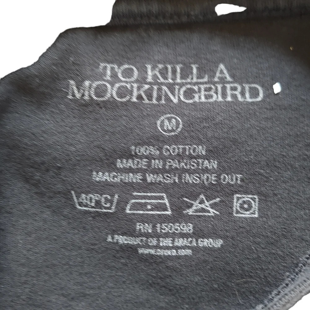 To Kill a Mockingbird Black Blue  Long Sleeve T-Shirt‎ Let's Begin with Justice - Picture 10 of 11